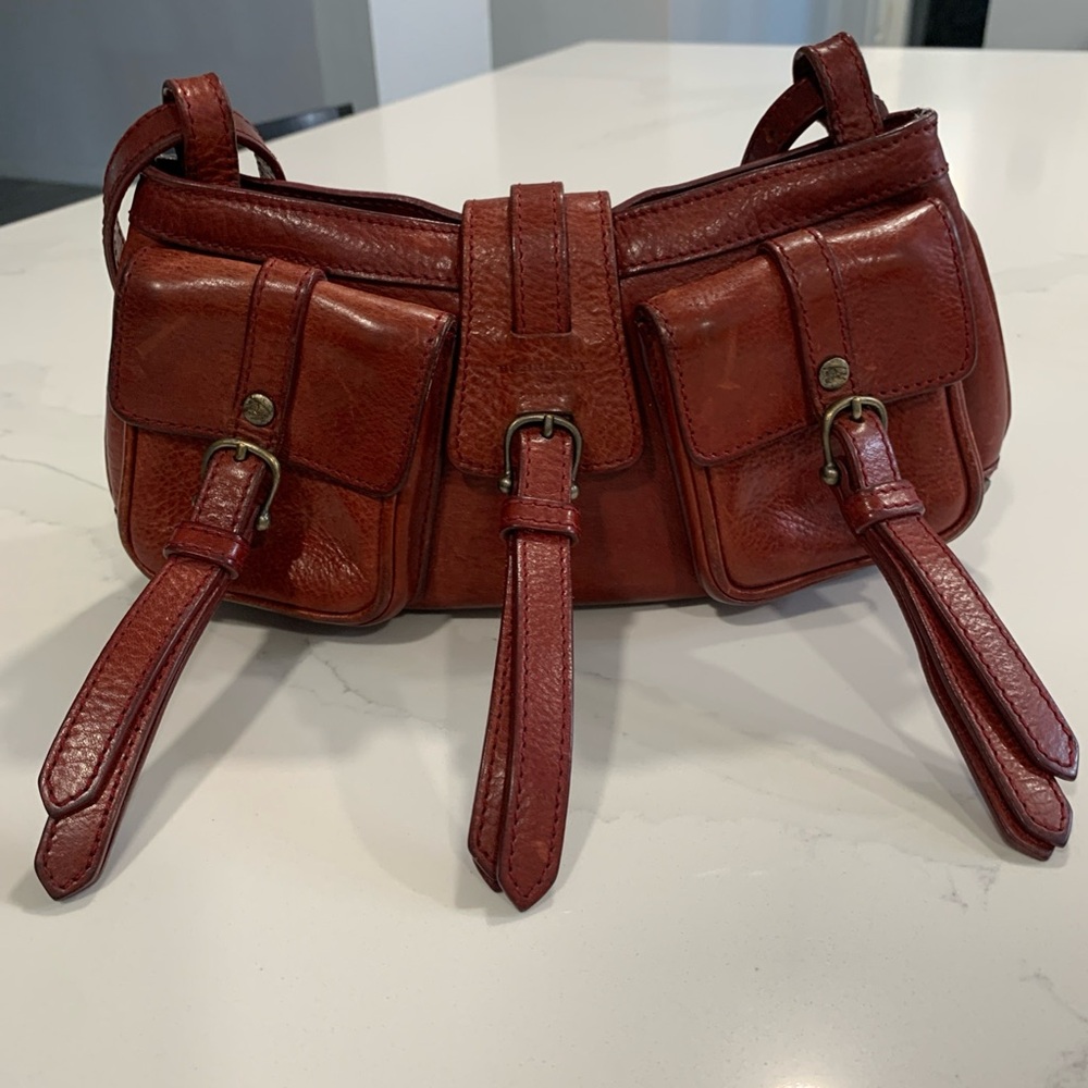 Burberry Prosum red leather bag!